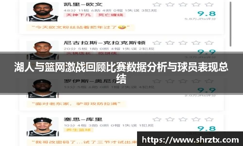 湖人与篮网激战回顾比赛数据分析与球员表现总结
